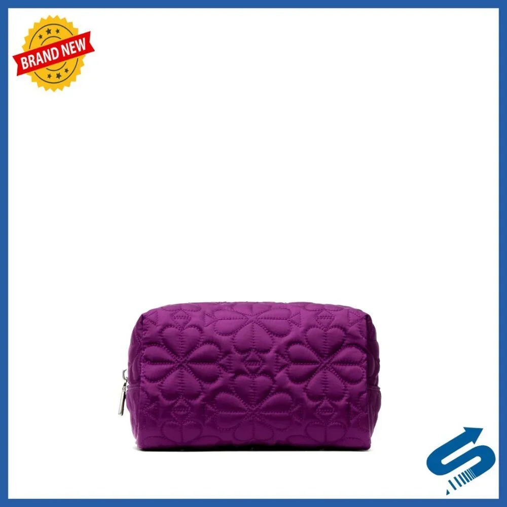 Quilted Fabric Small Cosmetic Crossbody Bag for Women